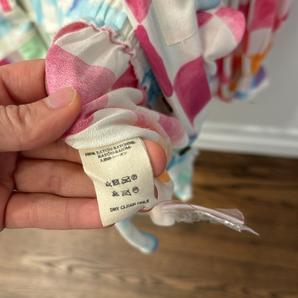 Jen’s Pirate Booty Ocean Front Satisfaction Romper in Rainbow Check - Picture 5 of 6